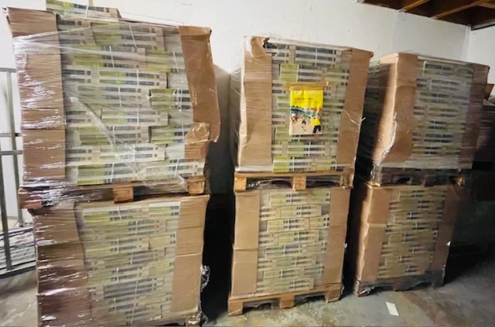 Documents imprimés sur palettes